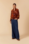 Blusa Lurex Estampa Fantástica