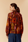 Blusa Lurex Estampa Fantástica