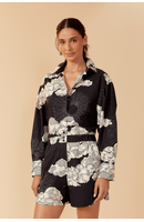 Camisa Tricoline Estampa Céu