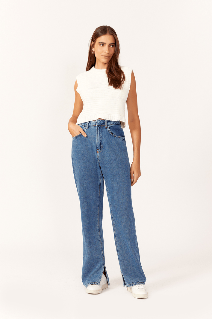 Blusa Tricot Quadradinha