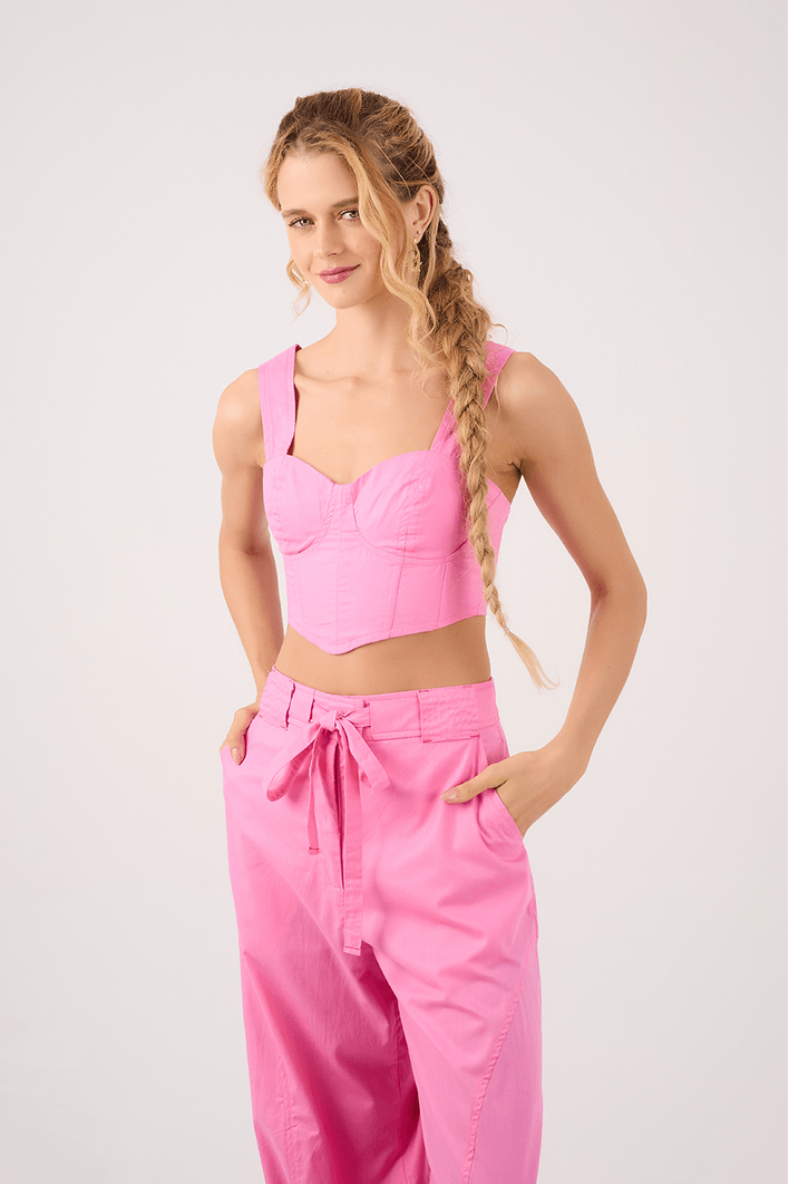 Top Corselet Lastex Costas