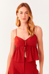 Blusa Linho Amarração Frente