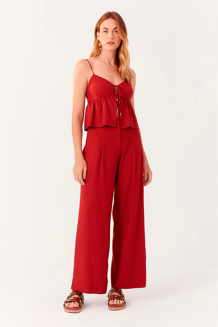 Blusa Linho Amarração Frente