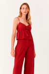 Blusa Linho Amarração Frente