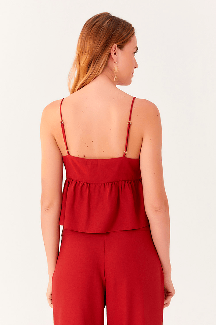 Blusa Linho Amarração Frente