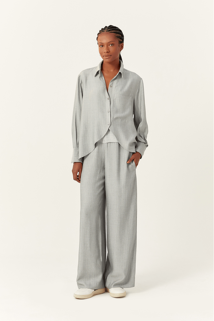 Camisa Listra Fraldada Frente