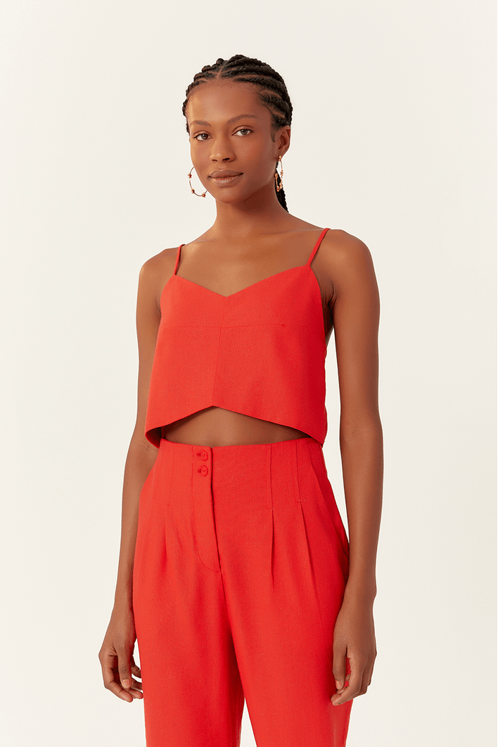 Blusa Linho Pence Frente
