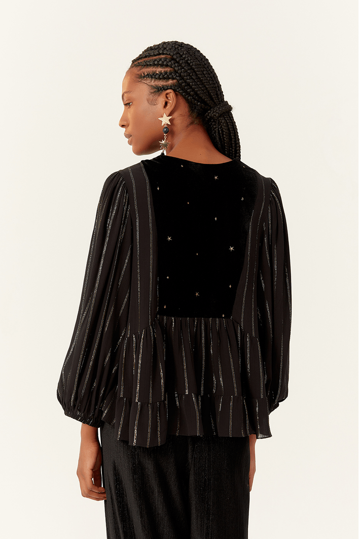 Blusa Lurex Ceu Estrelado