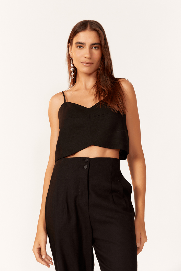 Blusa Linho Pence Frente