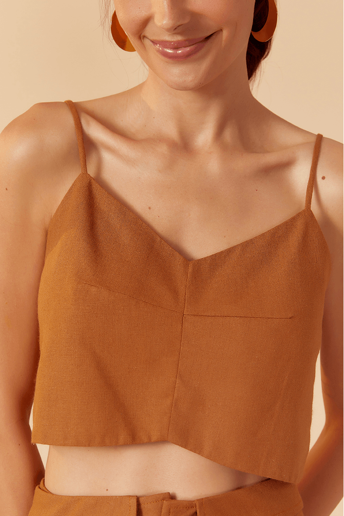 Blusa Linho Pence Frente