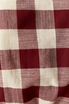Blusa Xadrez Com Babado