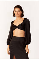 Blusa Cropped Jacquard Astro
