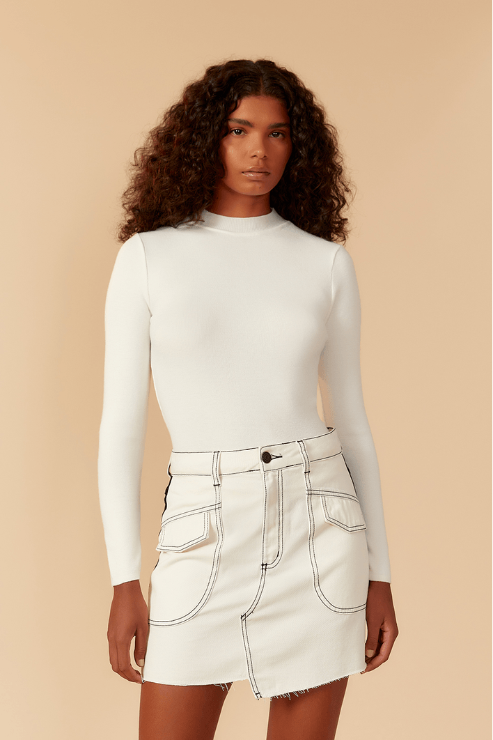 Blusa Segunda Pele Tricot Nuvem