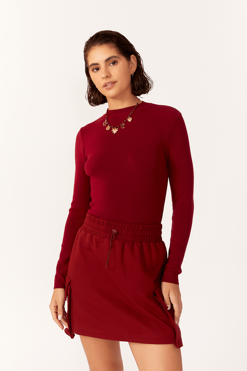 Blusa Segunda Pele Tricot Nuvem