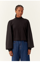 Blusa Gola Roulê Manga Tecido