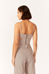 Top Corset Xadrez Alfaiataria