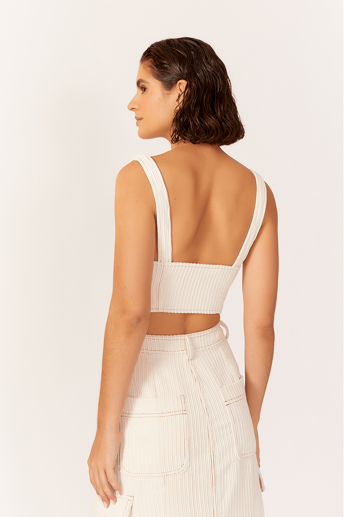 Top Corset Cotelê