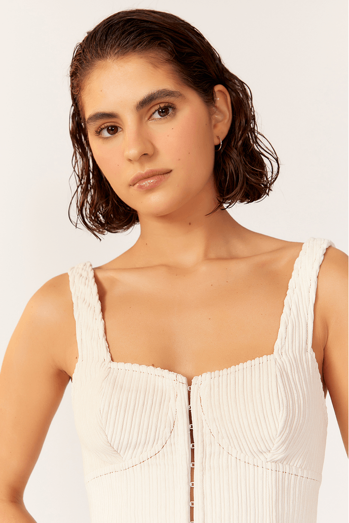 Top Corset Cotelê