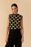 Blusa Tricot Geométrica