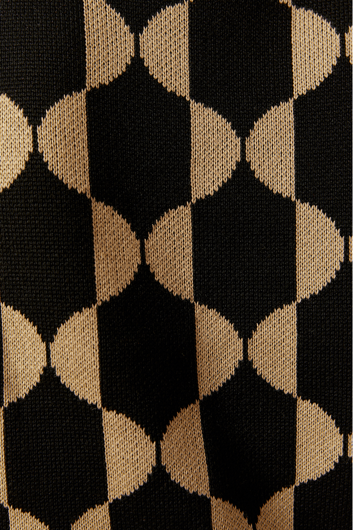 Blusa Tricot Geométrica