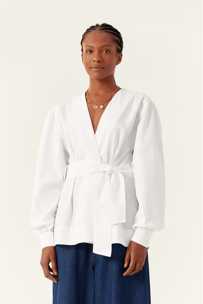 Blusa Algodão Mangão