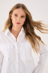 Camisa Algodão Bolsos