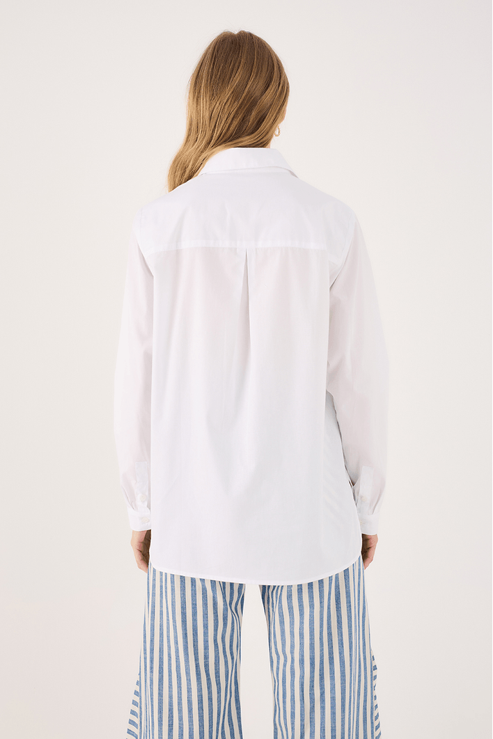 Camisa Algodão Bolsos