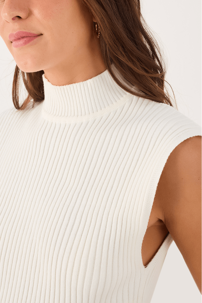 Blusa Tricot Gola Alta