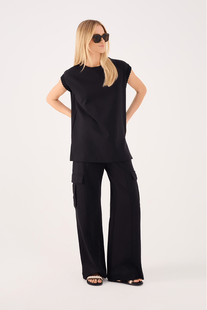 Blusa Detalhe Crochet