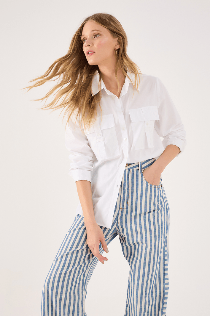 Calça Sarja Listra Denim