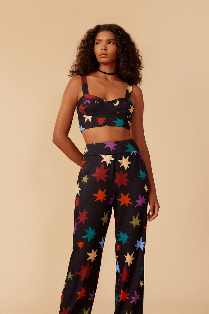 Calça Cenoura Estampa Orion