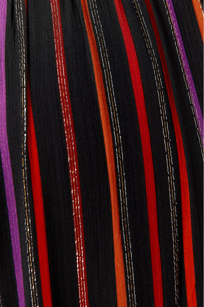 Calça Cropped Lurex Estampa Universo