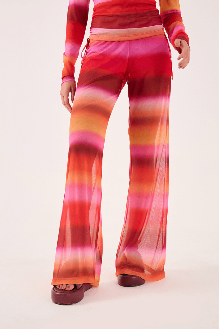 Calça Tule Estampa Tarde
