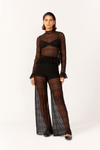 Calça Flare Tule Frufru