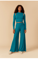 Calça Flare Canelada