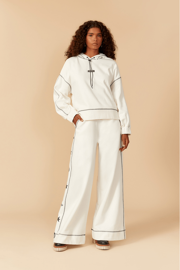 Calça Moletom Bordada