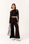 Calça Flare Canelada