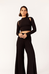 Calça Flare Canelada