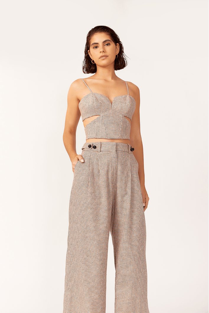 Calça Alfaiataria Xadrez