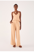 Calça Pantalona Pregas Frente