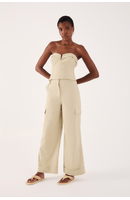 Calça Algodão Bolsos Laterais
