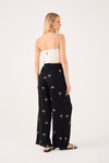 Calça Linho Bordado Coqueiro