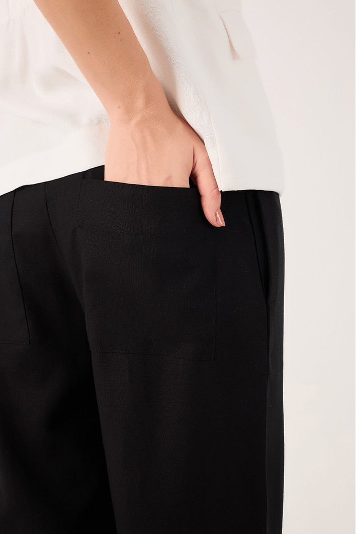 Calça Linho Pregas