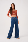 Calça Jeans Bainha Larga
