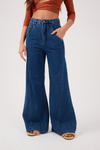Calça Jeans Bainha Larga