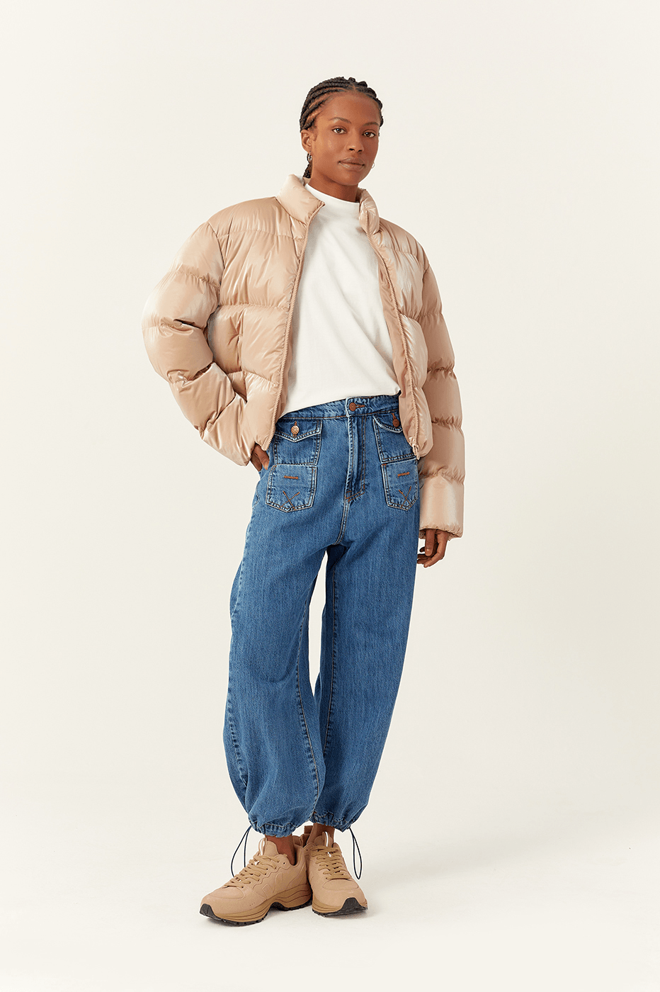 Calça Jeans Bolsos