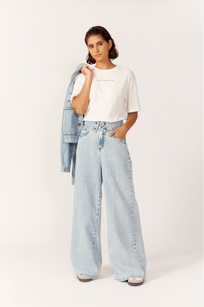 Calça Jeans Pala Virada