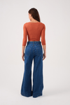 Calça Jeans Bainha Larga