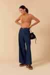 Calça Jeans Dark Pespontos