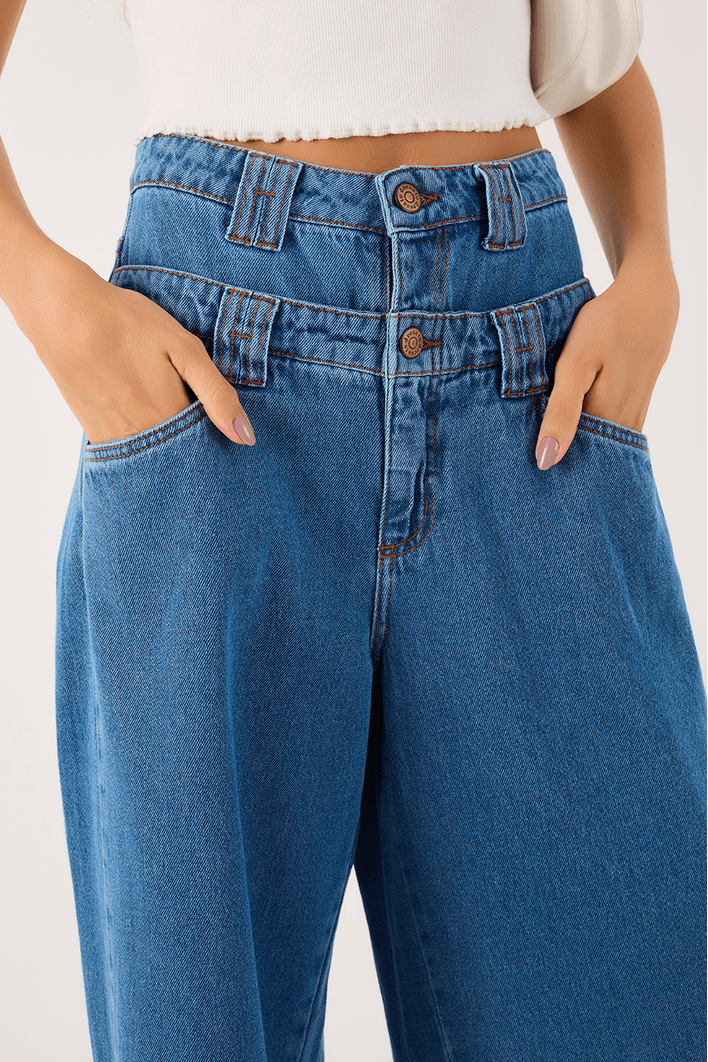 Calça Jeans Cós Duplo